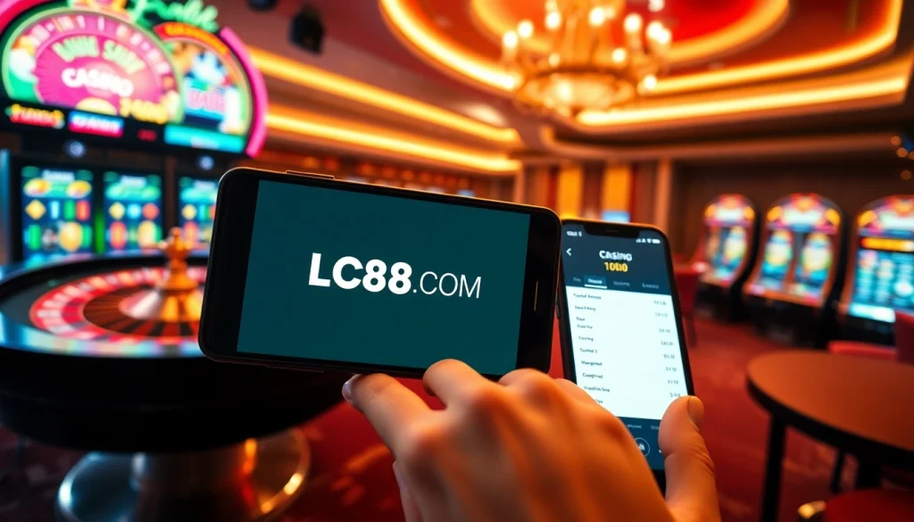 Experience the thrill of gaming with LC88 COM at a vibrant online casino.