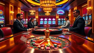 Experience the excitement of https://xx88.nl/ with a luxurious casino scene featuring poker and roulette.