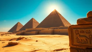 View the Great Pyramids of Egypt at https://piraminds.com/ highlighting their majestic presence.