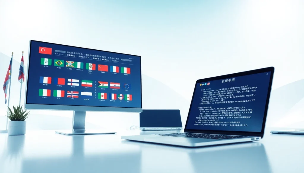Explore the innovative features of 网易有道翻译 in a modern workspace, showcasing language translation technology.