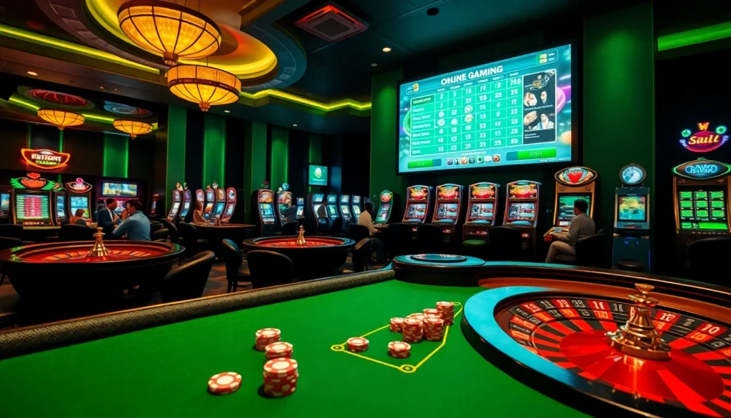 Engage with the excitement of gambling at the luxurious Link Kuwin casino, featuring vibrant tables and thrilling games.
