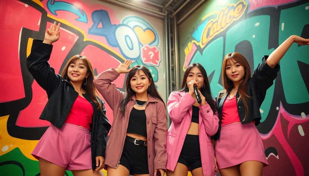 Get the latest Blackpink news through a vibrant portrait of the K-pop group.