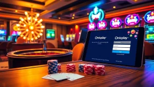 Experience the thrill of onicplay login with vibrant casino visuals and engaging gameplay.