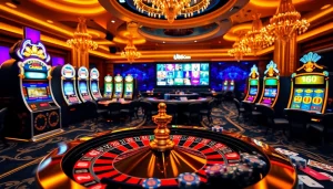 Experience the thrill of gaming at u888 com, featuring vibrant casino tables and exciting slot machines.