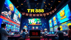 TR88 online gaming platform showcasing players and dynamic game interfaces.