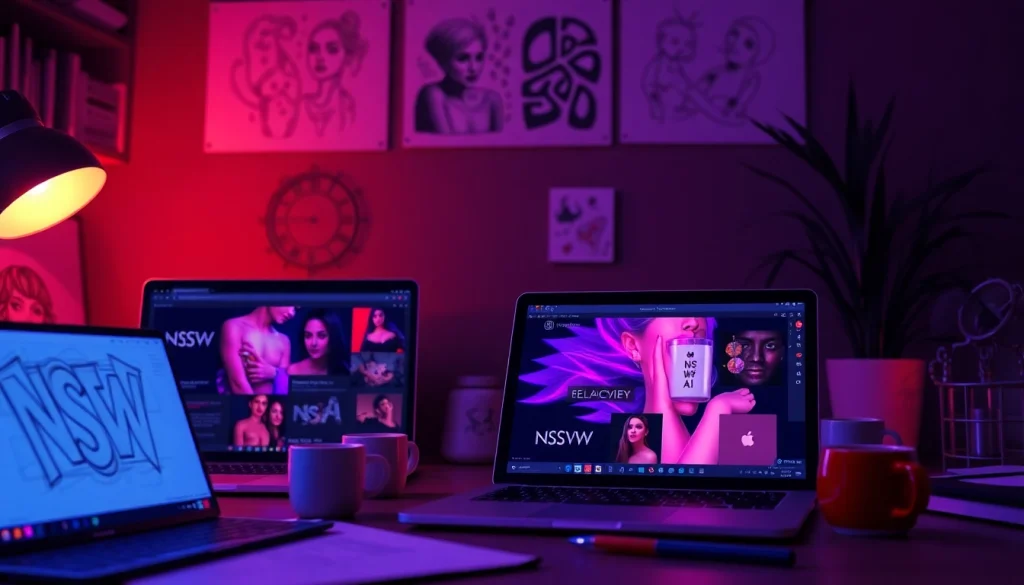 Experience innovative NSFW AI creation tools in a modern workspace.