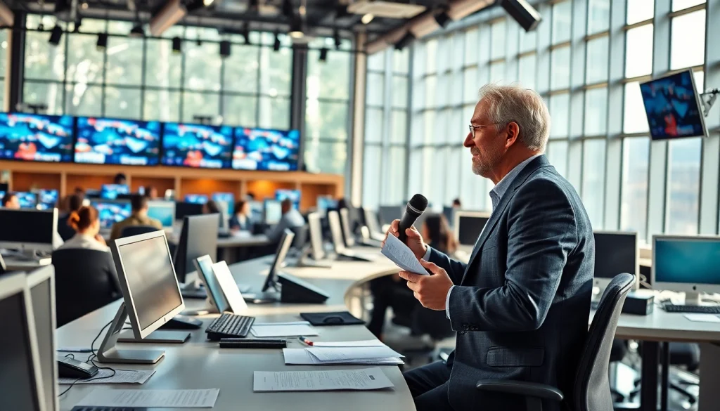 Capture the essence of https://www.thedailynewsonline.com newsroom with engaging news reporting atmosphere.