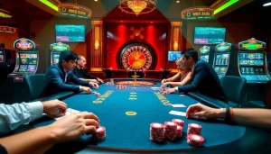 Experience the thrill of gambling at https://uk88.za.com/ with vibrant casino tables and enthusiastic players.