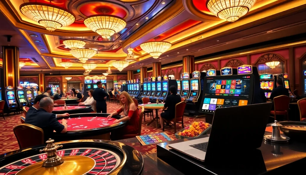 Experience the thrill of gambling at https://j88.gives/ with vibrant casino tables and exciting gaming atmosphere.