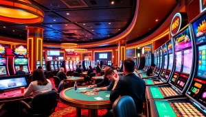 MM88 online casino featuring vibrant gaming atmosphere with players enjoying their experience.