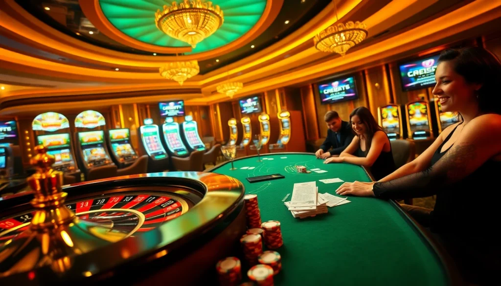 Experience the thrill of gambling at https://kjc.football/ with vibrant roulette and poker games.