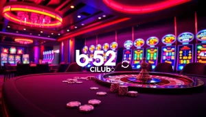 Experience the excitement at the b52 club with vibrant casino gaming elements.