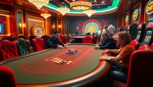 Experience the thrill of high-stakes gaming at a casino table with tha bet excitement and professional ambiance.