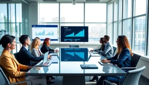 在现代办公环境中，充满活力的专业人士正在协同工作，周围带有 WPS 品牌元素。