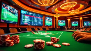 Football betting strategies explained: แทงบอลยังไง with integrated casino visual elements.