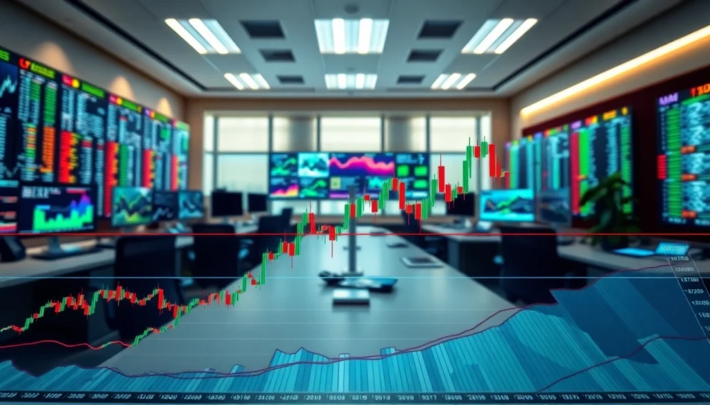 Analyze the expanded flat Elliott wave structure through a detailed market chart in a vibrant trading environment.