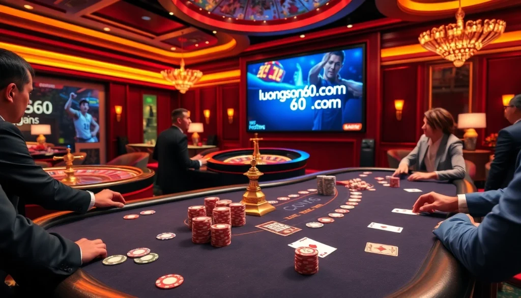 Experience thrilling poker action at luongsontv60com with vibrant casino visuals and immersive gameplay.