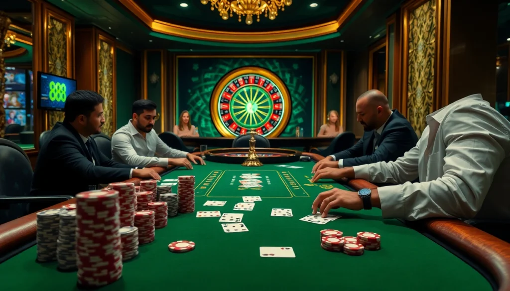 Experience the thrill of gambling at u 888 online casino with high-stakes poker and elegant decor.