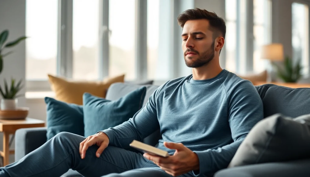 男性のリラックスと快適さを重視したスタイリッシュなリカバリーウェアがおすすめです。