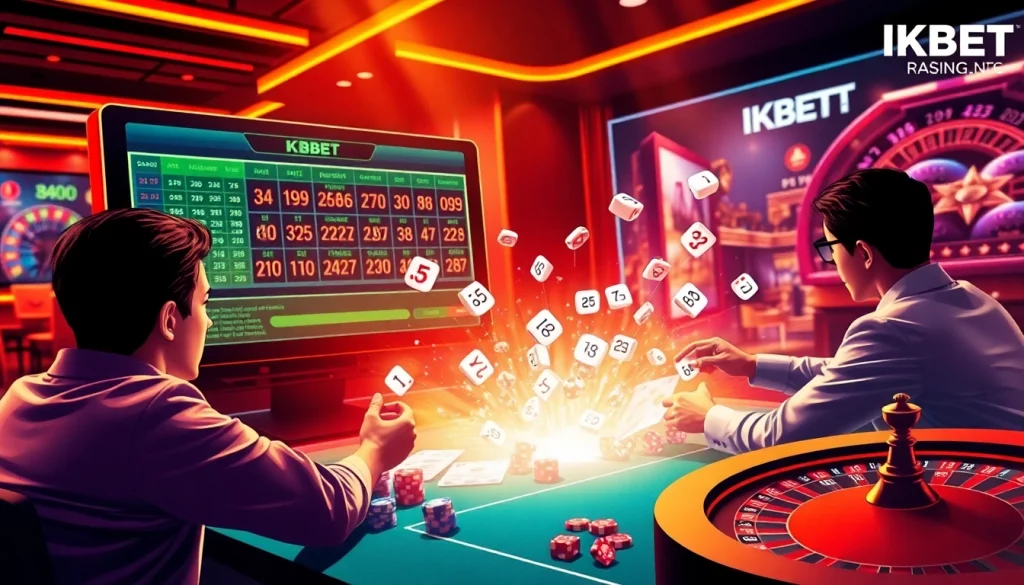 Experience thrilling betting at số đề KBBET with vibrant digital interfaces and engaging casino elements.