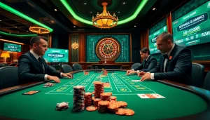 Experience high-stakes baccarat action at casino mm88 with professional players and vibrant gameplay.