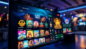 Interactive online gaming interface of 6623com showcasing vibrant casino graphics and game thumbnails.