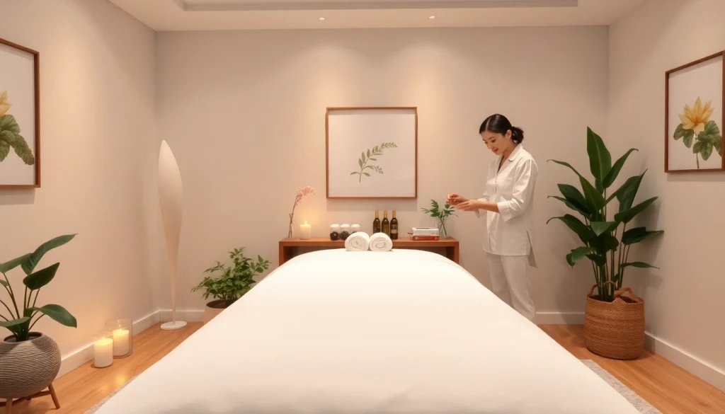 고요한 환경에서 수원출장마사지를 선보이는 전문 태국 마사지 치료 세션.