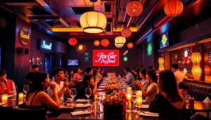 즐거움과 흥분으로 가득한 활기찬 노래방 장면에서 제주도유흥의 활기찬 밤문화를 경험하세요.