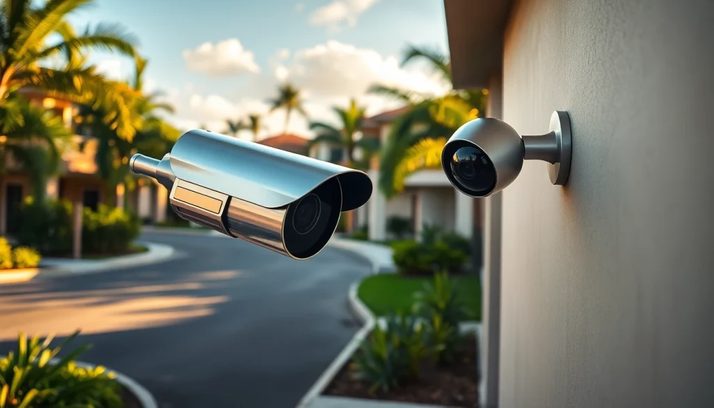 Cámaras de seguridad de alta tecnología en una casa moderna en Guanacaste, asegurando la seguridad y la vigilancia.