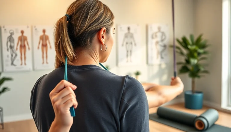 Therapist demonstrating effective back pain treatment techniques in a wellness clinic.